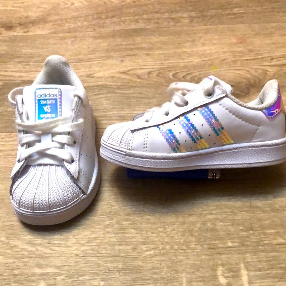 Toddler adidas ‘STAN SMITH’ VS SUPERSTAR shoes - Picture 10 of 10